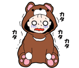 Suspending baby sticker sticker #15914327