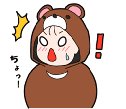 Suspending baby sticker sticker #15914330