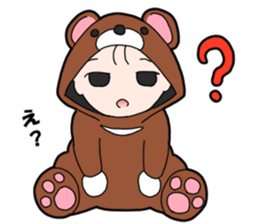 Suspending baby sticker sticker #15914331