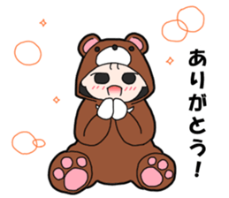 Suspending baby sticker sticker #15914335