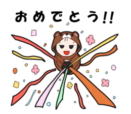 Suspending baby sticker sticker #15914336