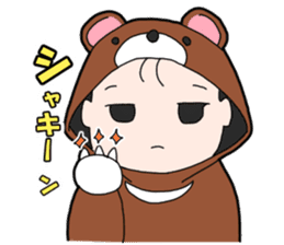 Suspending baby sticker sticker #15914338