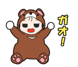 Suspending baby sticker sticker #15914339