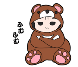 Suspending baby sticker sticker #15914342