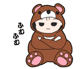 Suspending baby sticker sticker #15914342