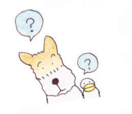 terrier&duck sticker sticker #15915268