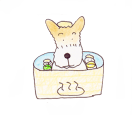 terrier&duck sticker sticker #15915279