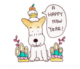 terrier&duck sticker sticker #15915305