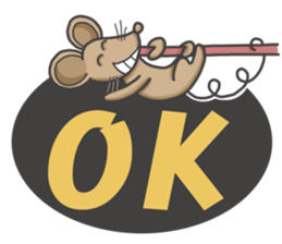 The mouse loves to speak sticker #15915671