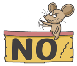 The mouse loves to speak sticker #15915685
