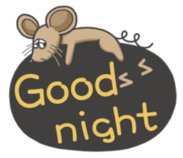 The mouse loves to speak sticker #15915704