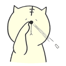 rabbit&cat sticker sticker #15916986