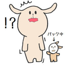 rabbit&cat sticker sticker #15916991