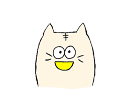 People wearing cat's hat and cats sticker #15917039