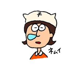 People wearing cat's hat and cats sticker #15917047