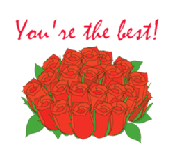 Send flowers with words. sticker #15917321