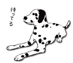 Dalmatian and DARUMAtian sticker #15917900