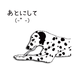 Dalmatian and DARUMAtian sticker #15917901