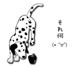 Dalmatian and DARUMAtian sticker #15917903