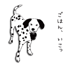 Dalmatian and DARUMAtian sticker #15917904