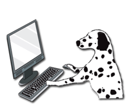 Dalmatian and DARUMAtian sticker #15917908