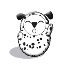 Dalmatian and DARUMAtian sticker #15917915