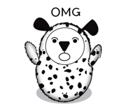 Dalmatian and DARUMAtian sticker #15917917