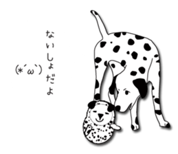Dalmatian and DARUMAtian sticker #15917918