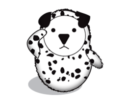 Dalmatian and DARUMAtian sticker #15917920