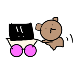 kaosada bear sticker #15918293