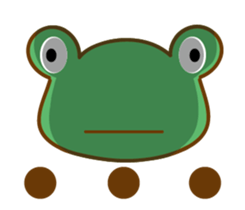 A green frog sticker #15918705