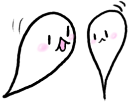 Ghost 'Mochi seals'pair sticker #15918987