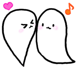 Ghost 'Mochi seals'pair sticker #15918988