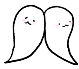 Ghost 'Mochi seals'pair sticker #15918989