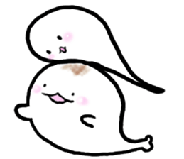 Ghost 'Mochi seals'pair sticker #15918991
