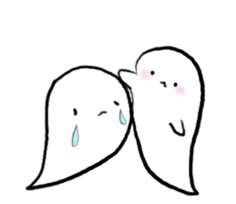 Ghost 'Mochi seals'pair sticker #15918993