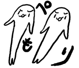 Ghost 'Mochi seals'pair sticker #15919002