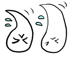 Ghost 'Mochi seals'pair sticker #15919008