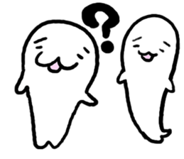 Ghost 'Mochi seals'pair sticker #15919011