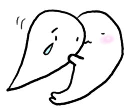 Ghost 'Mochi seals'pair sticker #15919013