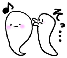 Ghost 'Mochi seals'pair sticker #15919018