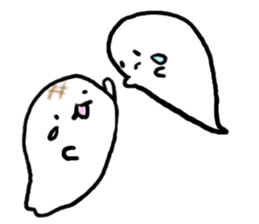 Ghost 'Mochi seals'pair sticker #15919024