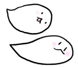 Ghost 'Mochi seals'pair sticker #15919025