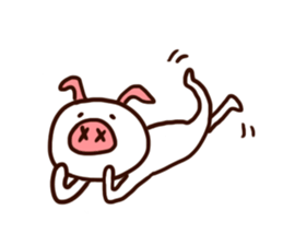 white piggy sticker #15919186