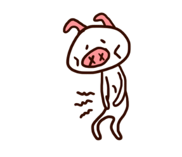 white piggy sticker #15919187