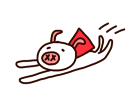 white piggy sticker #15919188