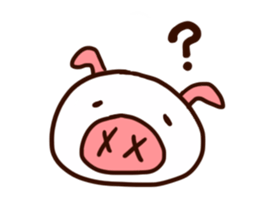 white piggy sticker #15919191