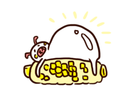 white piggy sticker #15919195