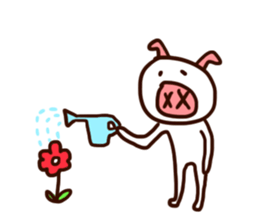 white piggy sticker #15919199