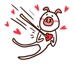 white piggy sticker #15919205